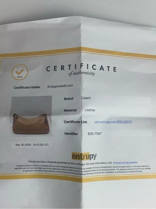 Coach Hampton Demi Leather Baguette VTG Shoulder Bag 7587 COA - Picture 15 of 16